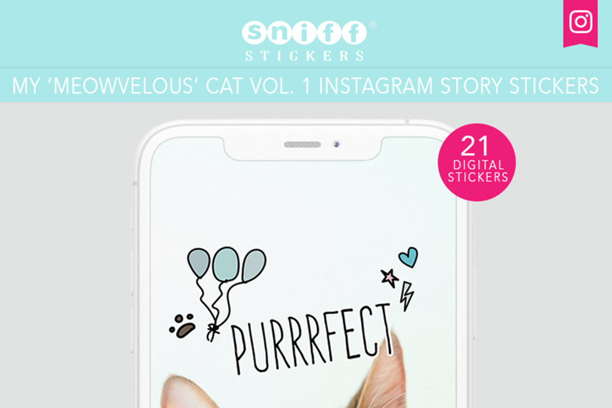 My Meowvelous Cat Digital Stickers, an Illustration by Sniff Design Studio (Photo 3 of 3)