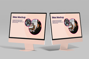 High-Quality IMac Mockup, a Wearable Device Mockup by safrizalstudio