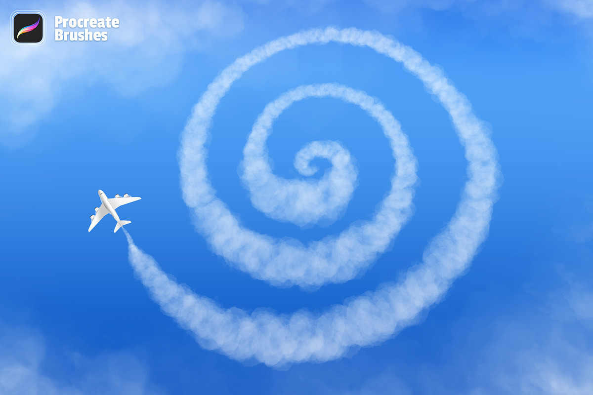 Clouds Procreate Brushes, a Brush Add-On by Andrew Skoch Design (Photo 9 of 10)