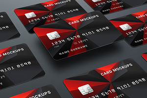 7 Credit Card Mock-Ups / Bank