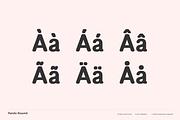 Pardo Round - Modern Sans Serif, a Sans Serif Font by Cassandra Cappello (Thumbnail 6 of 7)