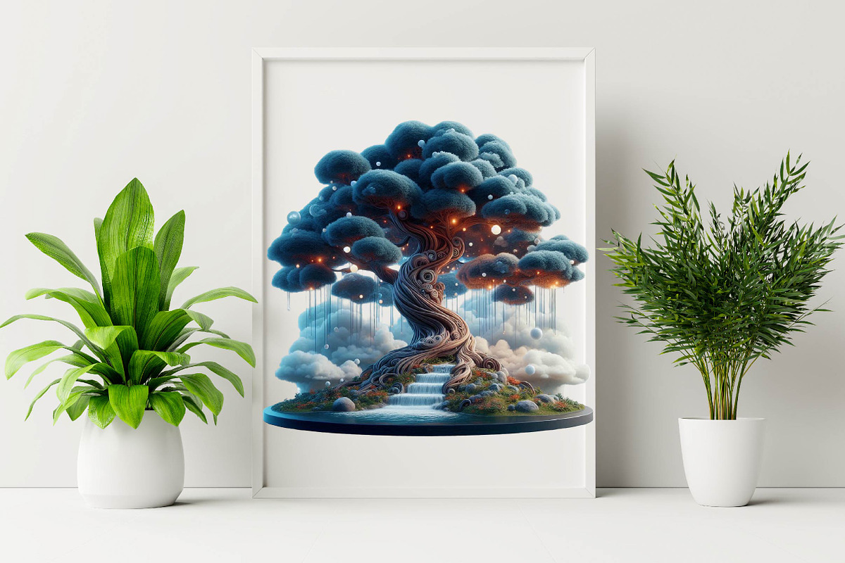 Dreaming tree Sublimation Clipart Bu, an Illustration by SVGArt (Photo 7 of 8)