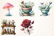 Fairy Apothecary Watercolor Clipart, an Illustration by Libby Wishes (Thumbnail 3 of 7)