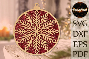 Intricate Snowflake Christmas SVG, an Object Graphic by DreamPrint404