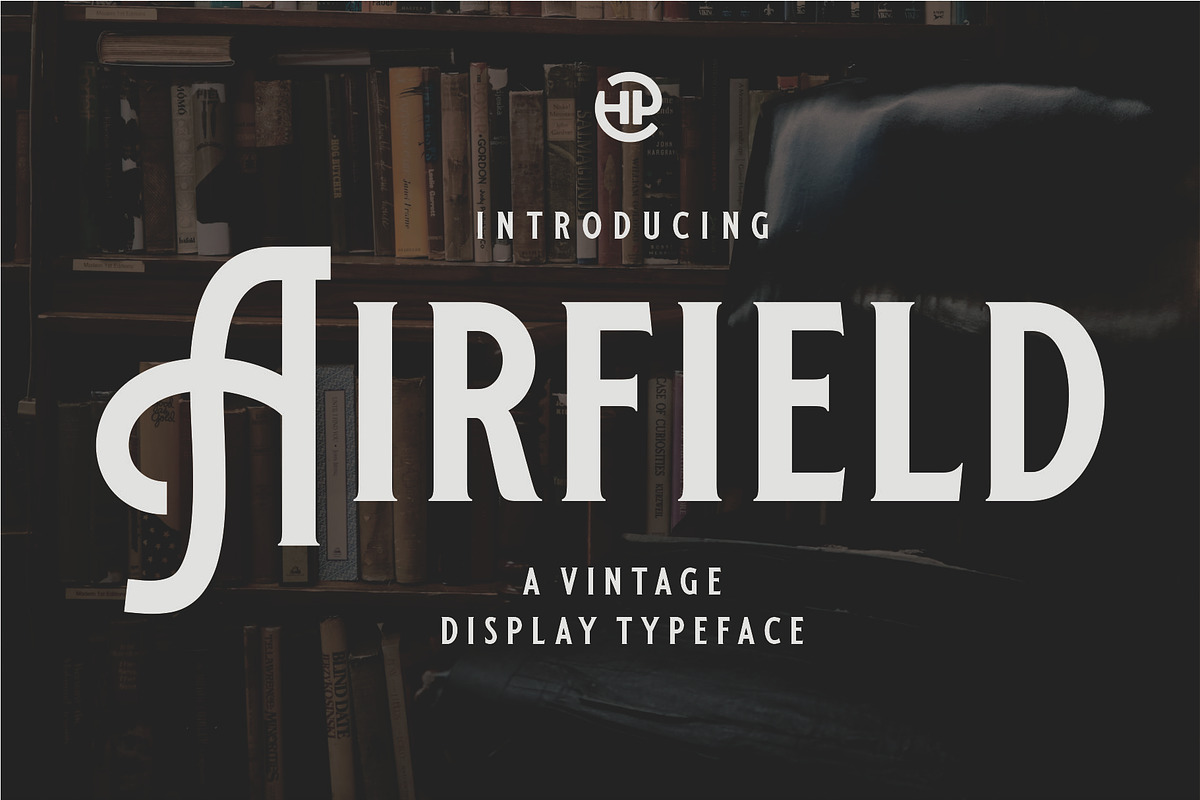 AIRFIELD - Vintage Typeface, a Serif Font by Havinkpen (Photo 1 of 8)
