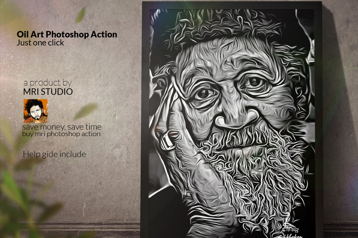 Oil Art Photoshop Action, an Action Add-On by MRI STUDIO (Photo 4 of 4)