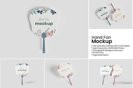 Hand Fan Mockup, a Product Mockup by Indah