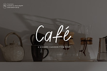 Café Handwritten Font