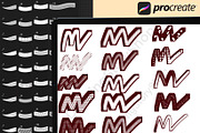 Procreate Outline Lettering Brushes, a Brush Add-On by DrawingStoryShop (Thumbnail 5 of 7)