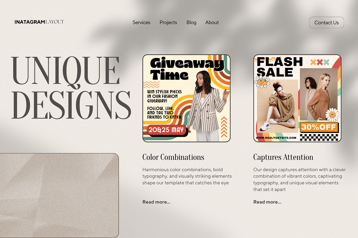 Instagram Post Template, a Social Media Template by Visuallay (Photo 2 of 10)