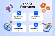 Business 3D Icons, an Object 3D Model by Rakata Studio (Thumbnail 2 of 7)