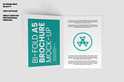 Bi-Fold A5 Brochure Mock-up, a Books & Magazine Mockup by Illusiongraphic (Thumbnail 5 of 25)