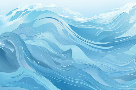 Serenity of the Waves: An Abstract Aquatic Dance in Blue Hues -, an Animal Photo by José Manuel Gelpi
