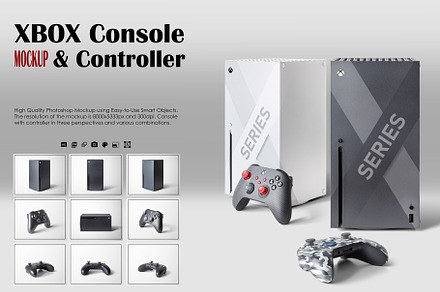 Xbox Console & Controller Mockup 8K