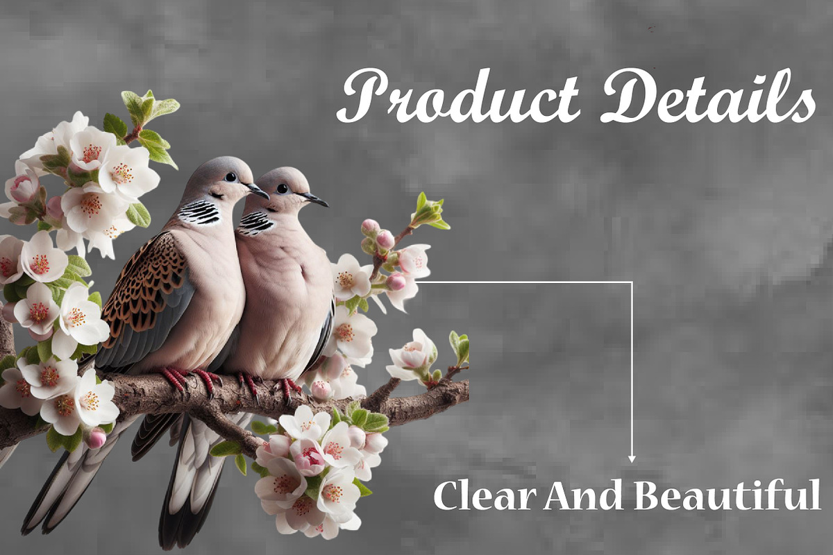 Watercolor Romantic Dove clipart PNG, a Seasonal Illustration by Craft Nest (Photo 3 of 5)