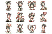 Whimsical Mother's Day Horse Clipart, a Graphic by CitraGraphics (Thumbnail 4 of 5)