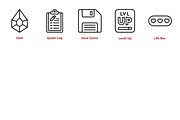 Gaming Icon Set, an Outline Icon by Tekuni (Thumbnail 5 of 10)
