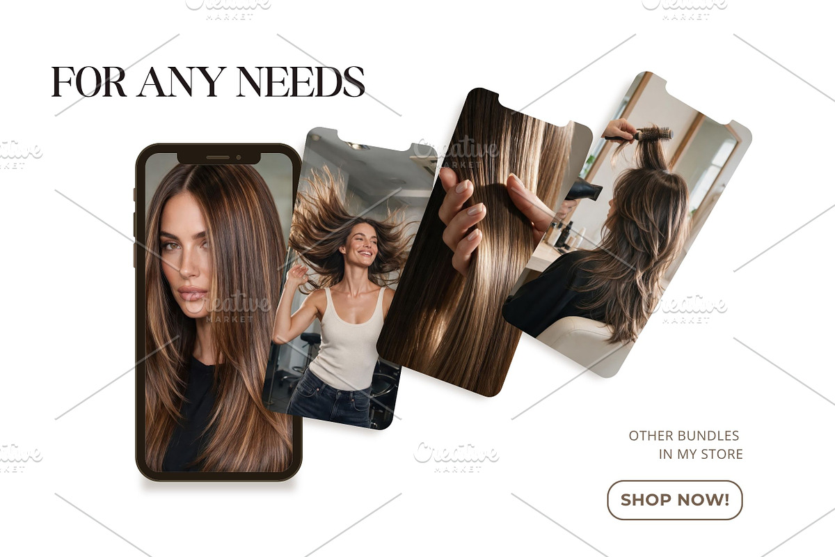 Hair Salon Stock Photos Bundle, a Business Photo by Selenique Studio (Photo 5 of 15)