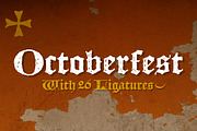 Octoberfest, a Blackletter Font by Aerotype (Thumbnail 1 of 5)