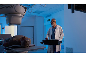 Male patient undergoing X-ray, a Health & Medical Photo by HalfPoint