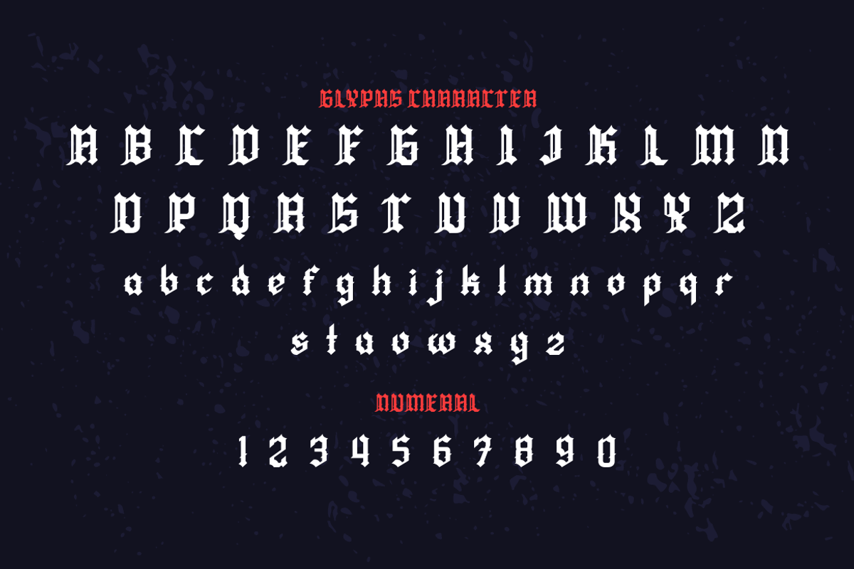 QIUBA Blackletter font, a Blackletter Font by twinstd (Photo 12 of 13)