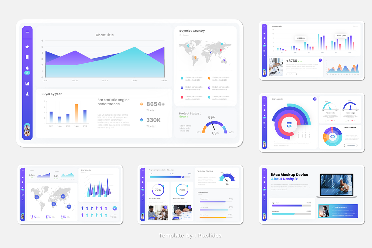 KPI Dashboard Keynote, a Presentation Template by Pixslides (Photo 4 of 5)
