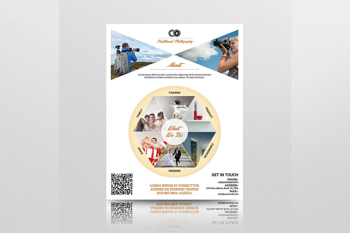 Photography Flyer Template-V110, a Flyer Template by Template Shop (Photo 1 of 5)