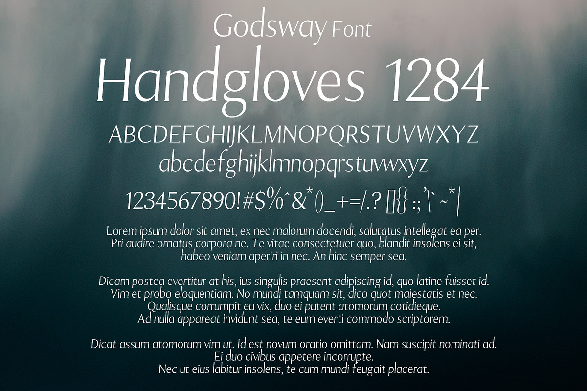 Godsway Font preview 2
