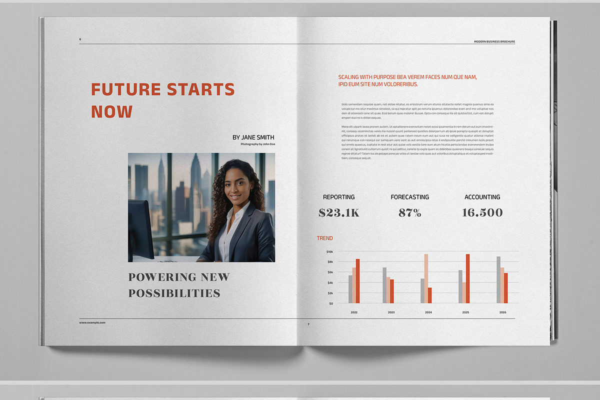 Orange Business Brochure Template preview 5