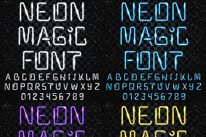 Font magic. Bright, shiny font