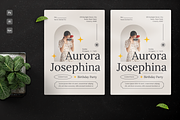 Minimalista Birthday Invitation, an Invitation Template by Annora Studio (Thumbnail 2 of 4)