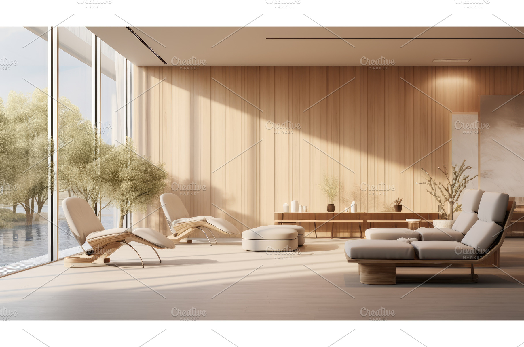 A minimalist office lounge photo, an Architecture Photo by Aimagenarium@gmail.com