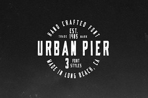 Urban Pier- Handcrafted Display Font