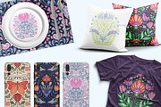 Folk art patterns set, a Graphic by Veleri (Thumbnail 3 of 7)