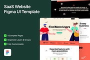 Helix - SaaS Website Figma Template, an UI Kit Template by FinestDevs (Thumbnail 1 of 5)
