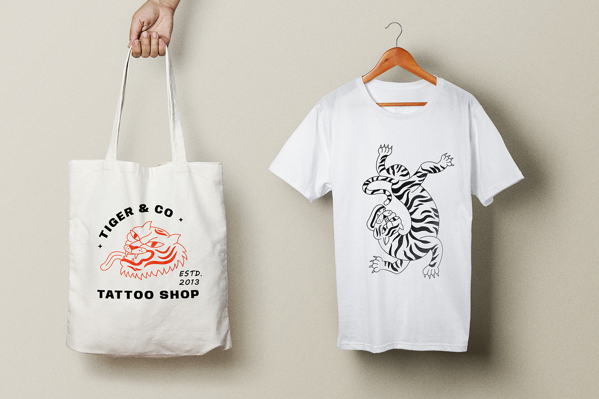 Tigers collection, an Animal Illustration by oxygen_8 (Photo 5 of 6)