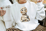 Minimalist Halloween Mummy Clipaart, an Illustration by Sublimation Artist (Thumbnail 4 of 6)