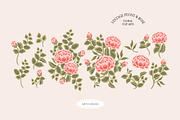 Vintage Peony & Rose Logo Set, an Object Graphic by Artflorara (Thumbnail 6 of 9)