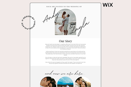 Wix RSVP Wedding Website Template, a Wix Template by The Pixel Palace
