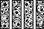 Laser Cut Ornamental Floral Border, a Decorative Illustration by himelgfx (Thumbnail 7 of 19)