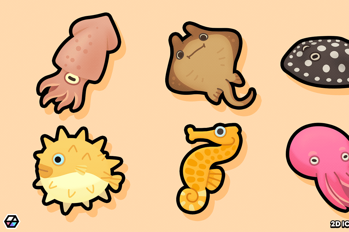 2D Icons - Fish Icon, a Solid Icon by LAYERLAB (Photo 8 of 10)
