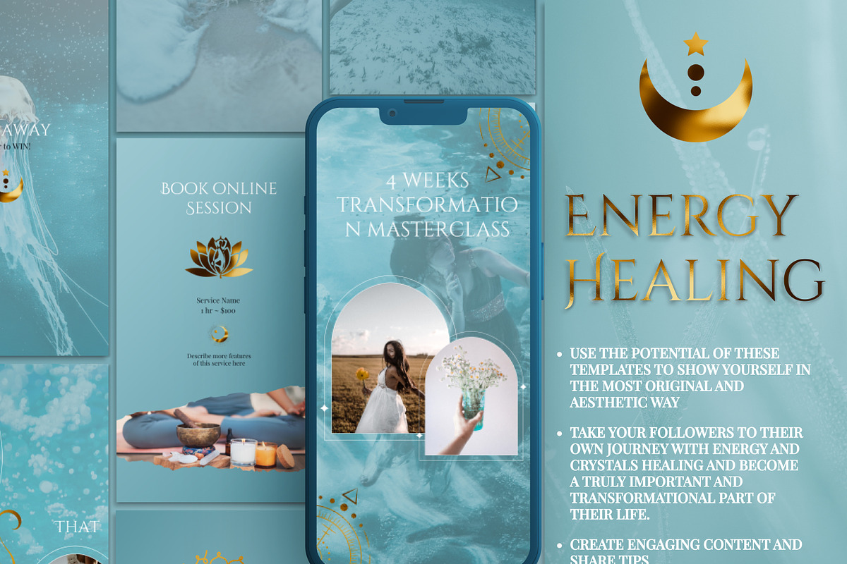 Spiritual Instagram Stories | Reiki, a Social Media Template by Under My Cozy Roof (Photo 6 of 11)