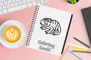 Chameleons SVG Illustrations