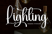 Lighting | Script Font, a Handwritten Font by Scratchones (Thumbnail 1 of 9)