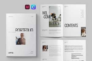 Design Portfolio Canva Template, a Brochure Template by Pixelpick