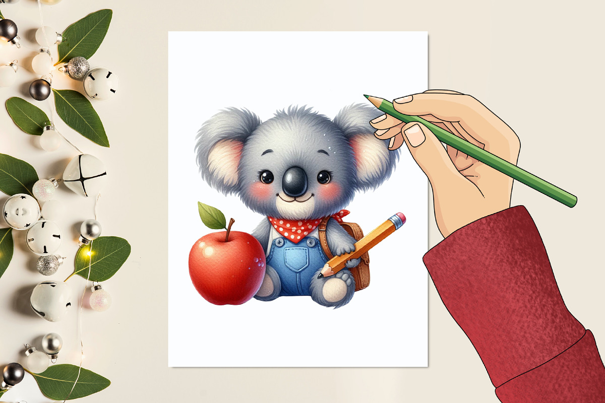 Back to School Animal Clipart, a Graphic by designcity5 (Photo 5 of 5)