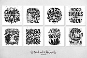 Hand lettering Yoga Posters, an Object Graphic by DariSmartArt (Thumbnail 3 of 11)