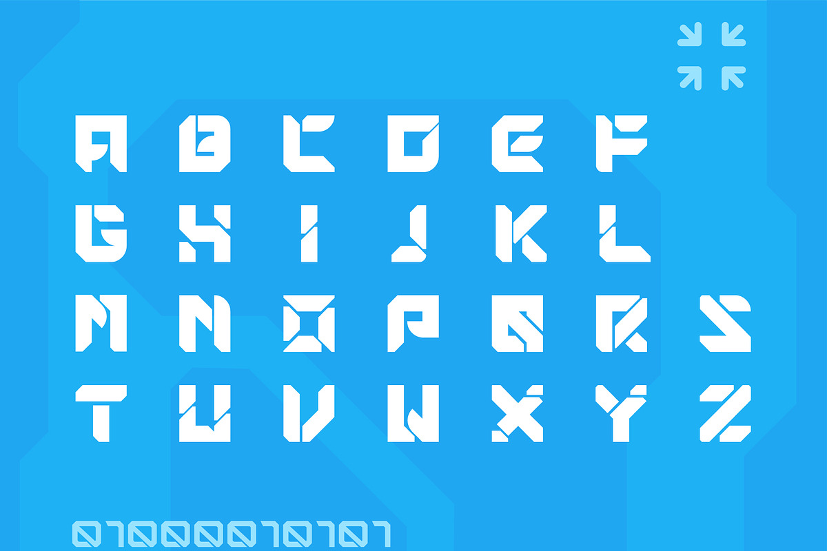 Azaro - Futuristic Sci-fi Font, a Sans Serif Font by Samtiv Studio (Photo 2 of 4)