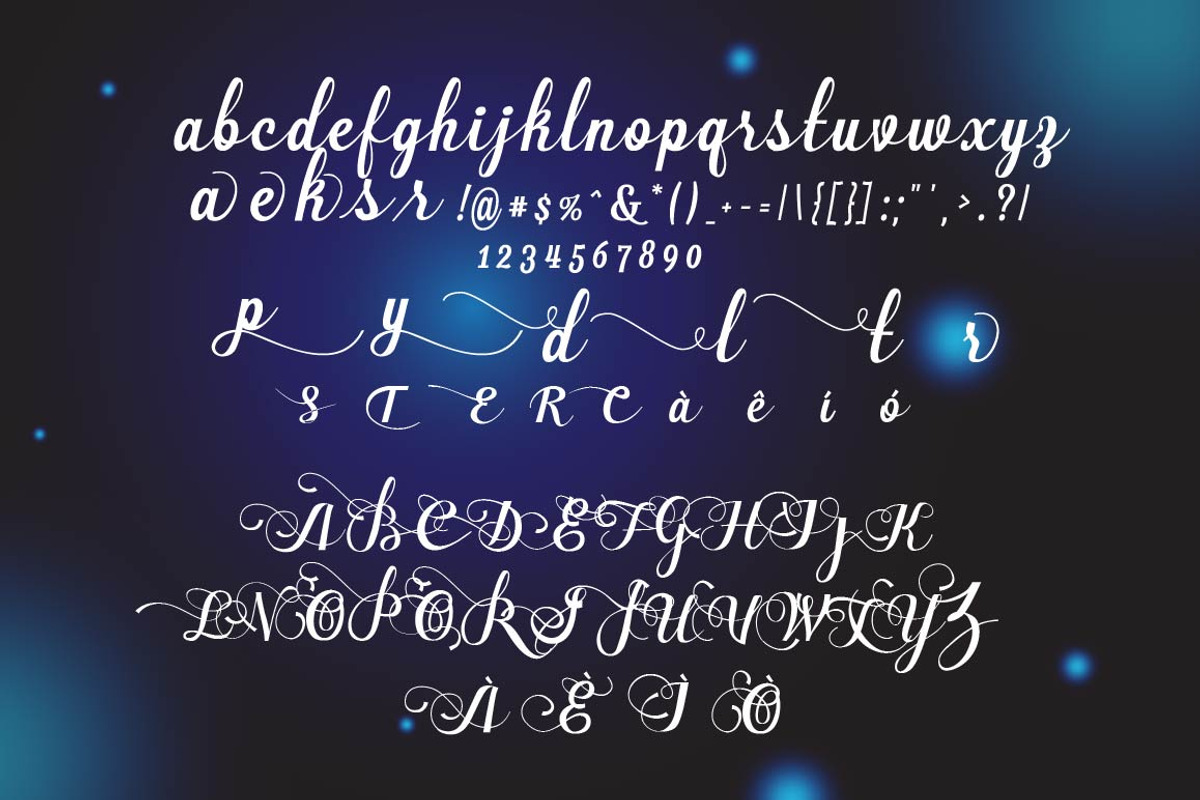 New Allea Script preview 2