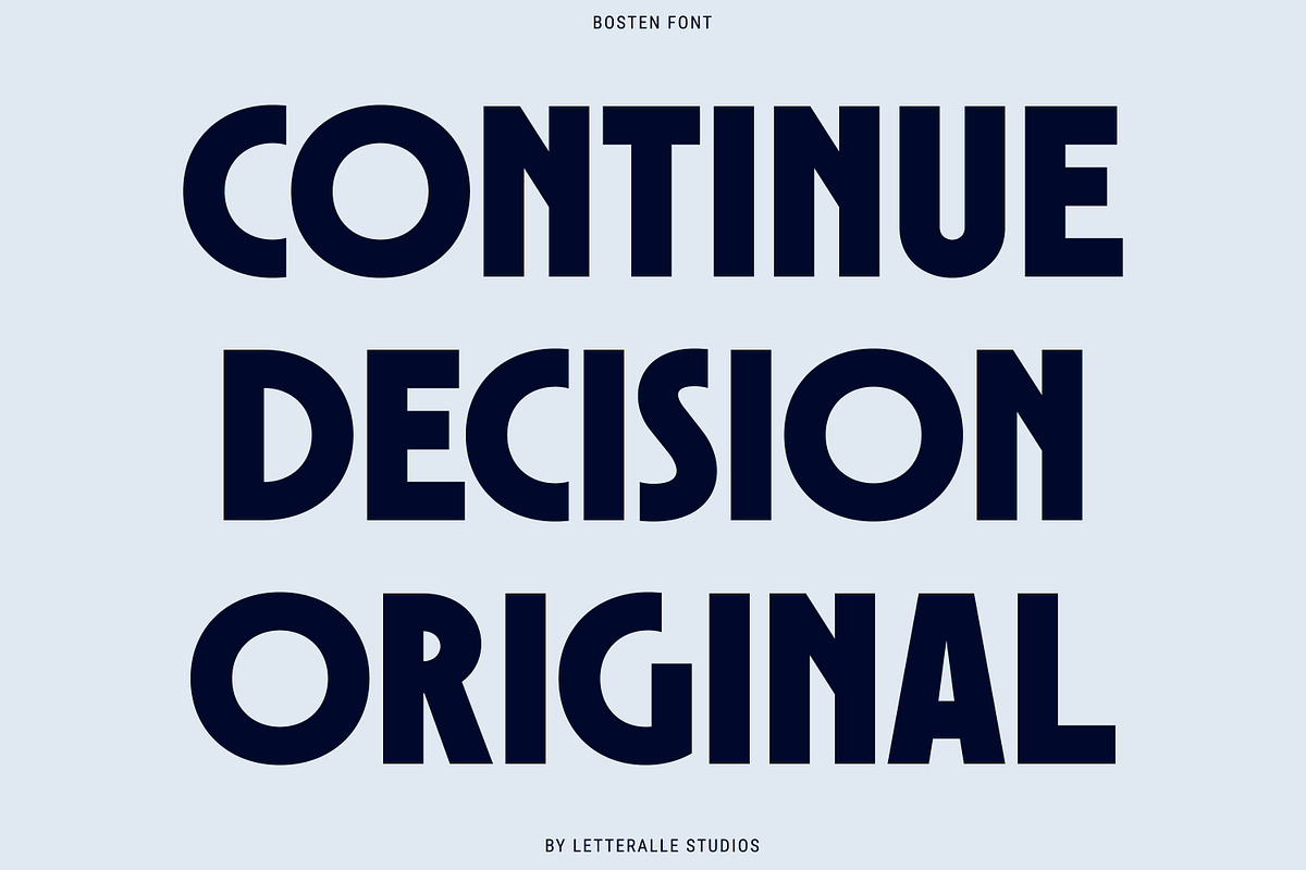 Bosten - Display Font, a Sans Serif Font by Letteralle Studios (Photo 10 of 12)